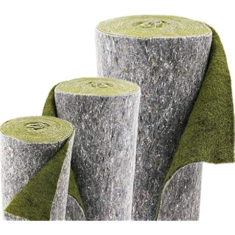 10m Aquagart Ufermatte für Teiche 0,5m Breite I Teichrand Bewuchsmatte Böschungsmatte & Hangsicherung I PP Schutz Abdeckung für Teichfolie I witterungsbeständige Teichufer Umrandung grün I verschiedene Abmaße Cover