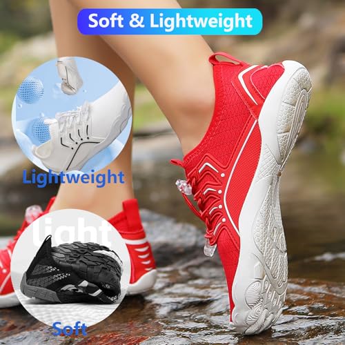 Image of Hike Barefoot Shoes Women Men Pro Water Footwear Wide Toe Box Non-Slip Unisex Athletic Outdoor Running Shoes