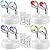 Honoson 4 Pack Dual Head Battery Operated Spotlights Indoor Wireless RGB LED Spot Light with Remote 13 Color Accent Lights with Rotatable Head Stick on Wall Hallway, for Painting Picture(White)