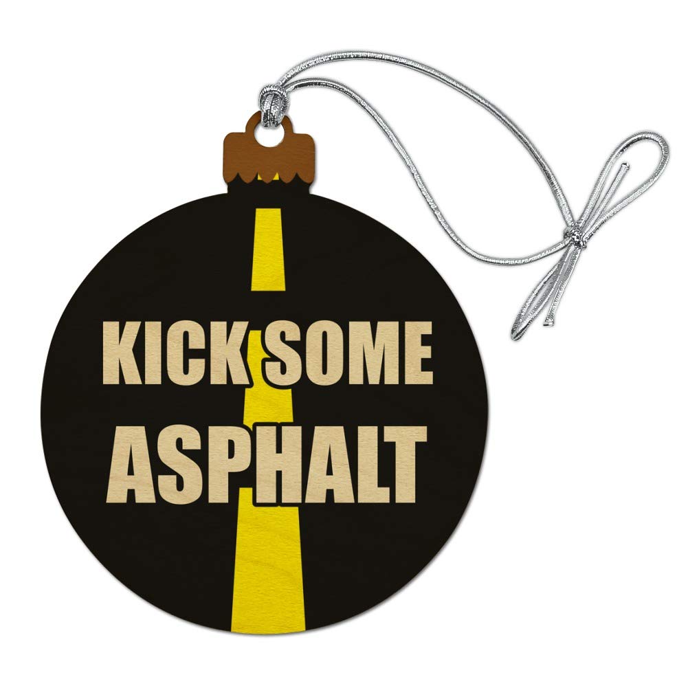 Amazon.com: GRAPHICS & MORE Kick Some Asphalt Running Runners Wood  Christmas Tree Holiday Ornament : Home & Kitchen