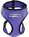 OxGord Pet Control Harness for Dog & Cat Easy Soft Walking Collar, X-Large, Purple