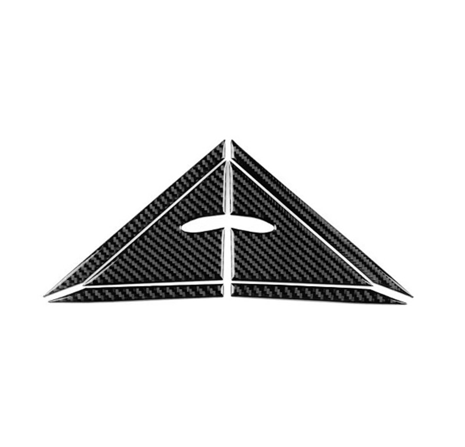 Trim Sticker Accessories Car LHD RHD A-Pilar Triangle Panel Interior Trim for Toyota for Camry 2018 2019 2020 2021 2022 2023 2024 Car Interior Decoration(1Pair Black Carbon)