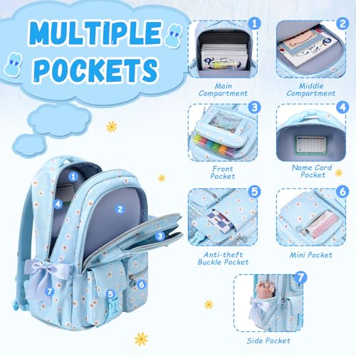 Image of PIG PIG GIRL Kids Backpack for Girls School Book Bag for Elementary Primary