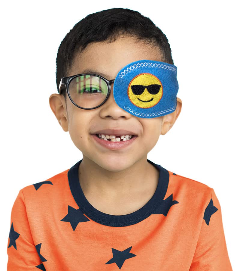 Eye Patch- Emoji Pocket Patch for Children by Patch Pals……… (Left Eye Coverage)