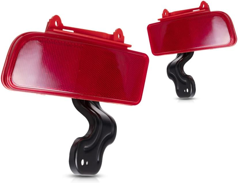 For 2015-2016 Honda CR-V Pair Driver and Passenger Side Rear Bumper Reflector CAPA Certified With HO1184108 HO1185108 - Replaces 33555-T1W-A01 33505-T1W-A01