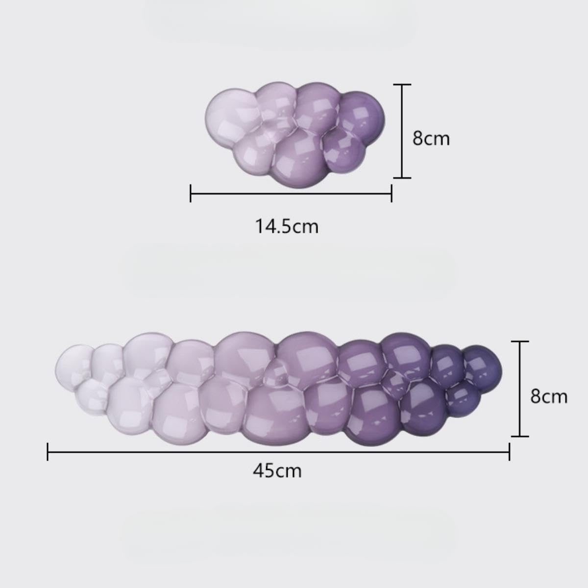 Repose-Poignets pour Clavier, Tapis de Clavier, Repose-Bras, Coussin Confortable, Accessoire de Bureau à Offrir, Violet