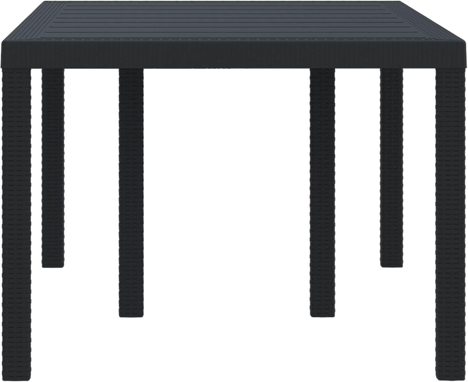 Garden Coffee Table Anthracite Poly Rattan Outdoor Patio Furniture Durable 59.06 x 39.37 x 28.74 in Patio Table for Outdoor Lounges and Social Gatherings