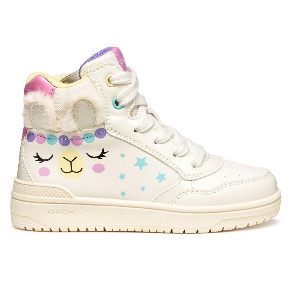 Geox Junior J Washiba Girl Sneakers Lt Ivory/Multicolor 34_EU