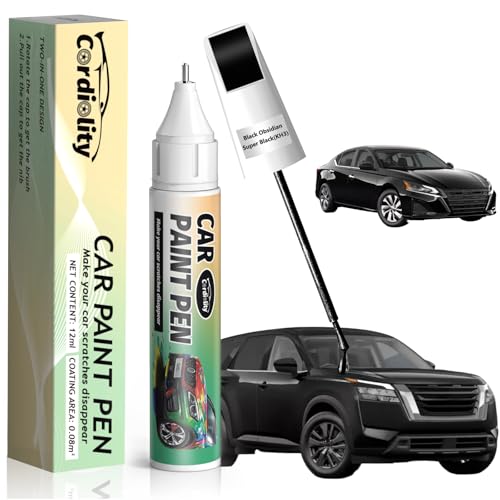 Image of KH3 Black Obsidian /Super Black Touch Up Paint for Nissan, Color Accurate Car Paint Scratch Repair Pen, Quick & Easy Fix Automotive Chips and Nicks