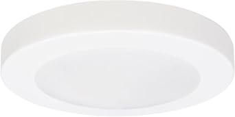 Goodlite 4" Round LED Surface Mount Disk Downlight, 12W, 725 Lumens, Dimmable, 5 Selectable Color Temperature 2700k-3000k-3500k-4100k-5000k, CRI 90, Wet & ETL Rated, Energy Efficient, 1 ct. G-19931