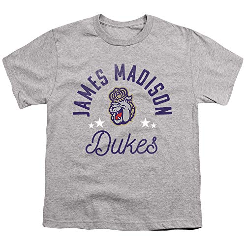 James Madison University JMU Official Dukes Unisex Youth T Shirt,Athletic Heather, Small James Madison University JMU Official Dukes Unisex Youth T Shirt,Athletic Heather, Small