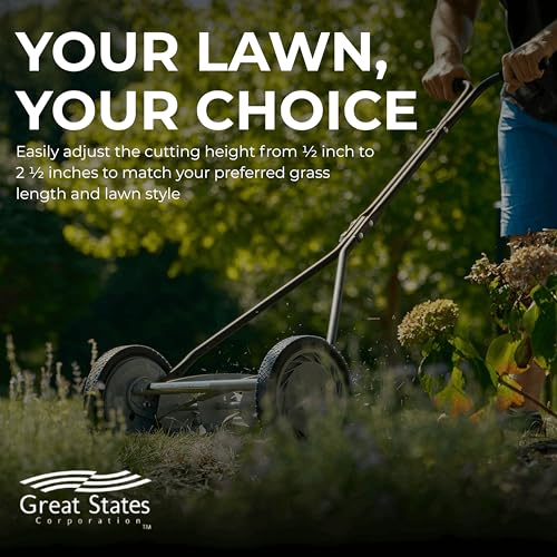 Image of Great States 415-16 16-Inch Reel Lawn Mower with T-Style Handle