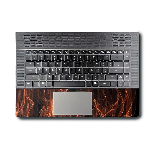 Image of MightySkins Skin Compatible with Alienware X16 R1 (2023) Full Wrap Kit - Charcoal Flames | Protective, Durable, and Unique Vinyl Decal wrap Cover | Easy to Apply & Change Styles | Made in The USA