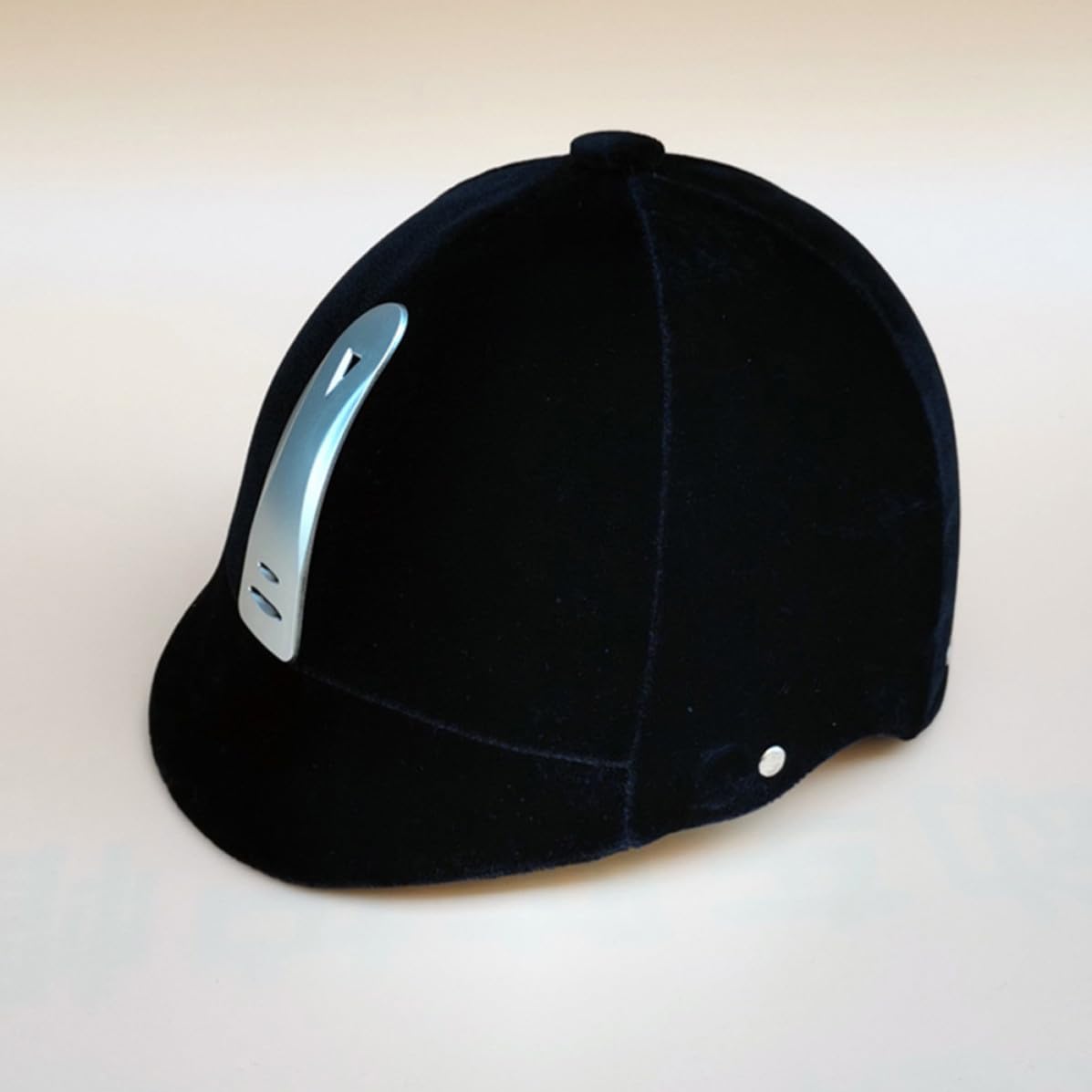 Casco da Equitazione Nero in Abs Rivestimento in Velluto Traspirante e Protettivo, Design Elegante per Uso Outdoor e Gare di Equitazione