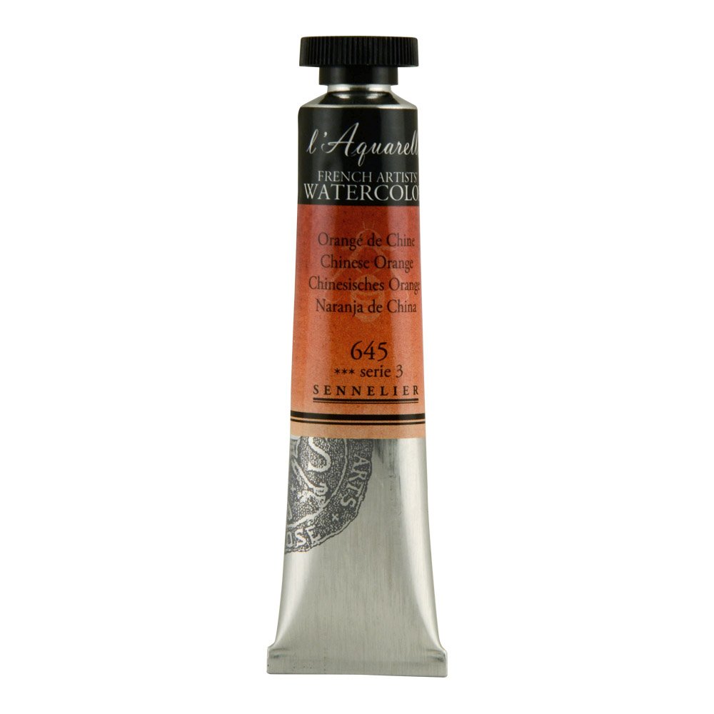 Sennelier Orange Watercolour 21Ml Tube S3 - Chinese (645)