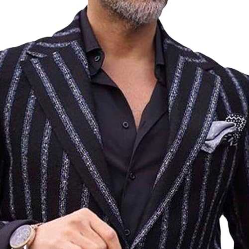 Men's Casual Blazer Slim Fit Sport Coats Lightweight Business Suit Coat 2 Button Textured Suit Jacket2