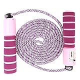 Springseil Sport Kinder,Springseil Speed Rope,Skipping Rope,Fitness Springseil,Speed Jump Rope mit Schaumstoffgriff,Springseil mit Zähler,Verstellbarer Springseil,Springseil für Kinder