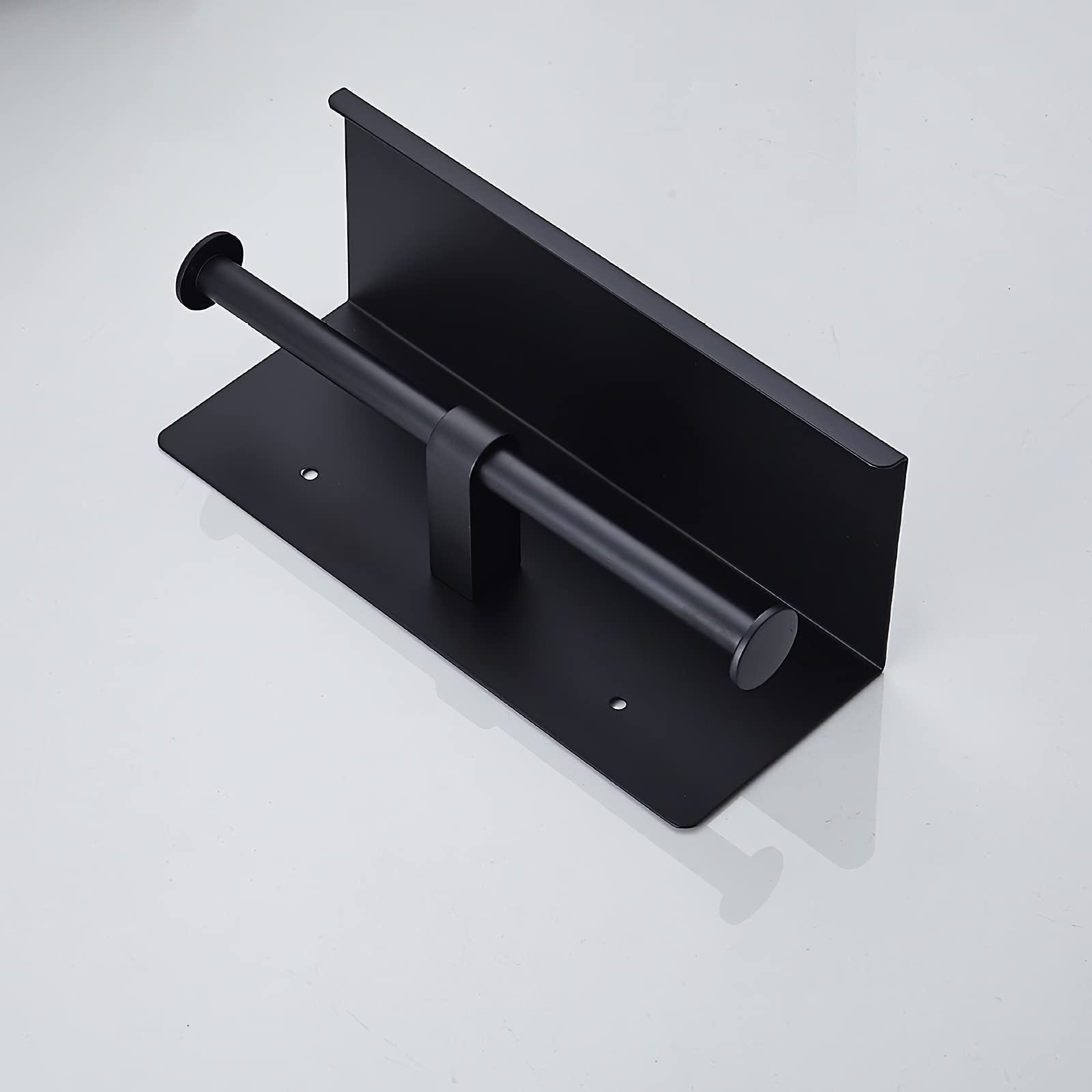 LYGSWDB Portarrollos de Papel higiénico de Pared con Rollos Dobles, Papel con Estante Espacioso para Cocina y baño (B)