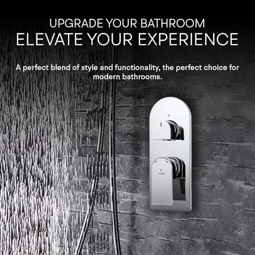 Image of Jaquar Aquamax Exposed Part Kit for Single Lever Shower Mixer with 3-Way Diverter - High Performance Replacement Parts for Optimal Shower Control, Chrome Finish
