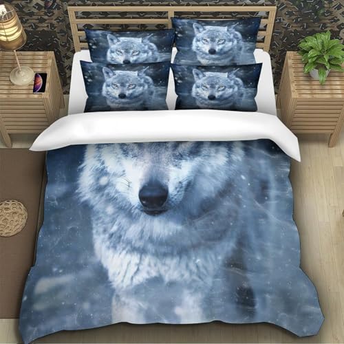 Parure de lit chiot Yorkshire 260x220cm en microfibre ultra résistante effet 3D - 5