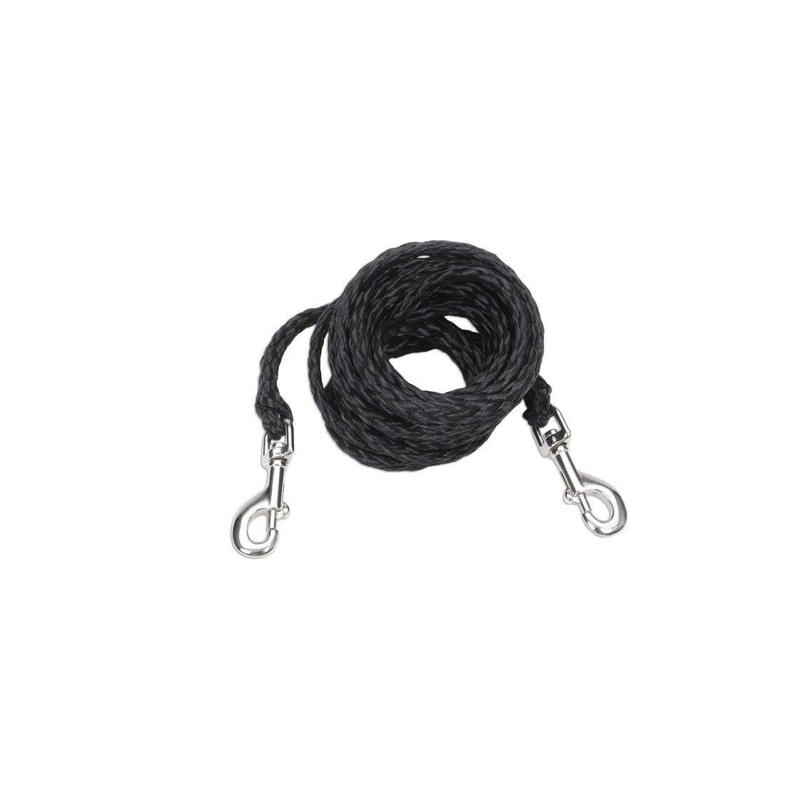 Coastal Pet Poly Big Dog Tie Out - Durable, Heavy-Duty Cable with Nickel-Plated Swivel Snaps - Perfect for The Yard or Campsite - 3/8" x 15'