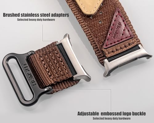 Image of Nylon Watch Band Compatible with Samsung Galaxy Watch Ultra 1 /2. | Millitary Nylon Strap Galaxy Watch Ultra -47mm for Men.