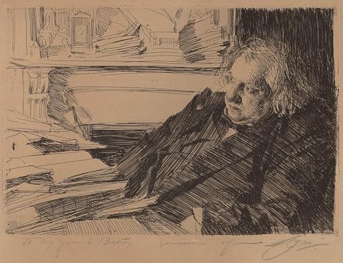 Toile Ernest Renan Anders Zorn : peinture moderne pour sublimer la décoration de votre salon