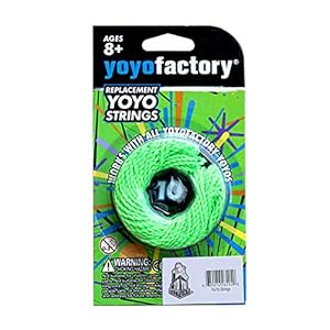 YoyoFactory Yo-Yo Snaren – 10pcs Pack (100% Polyester, Groen Color, Works With All Yo-Yos, Spare Strings)