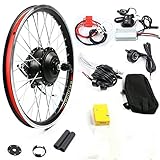 20' Electric Bicycle Rear Wheel E-Bike Conversion Kit 48V 1000W Bike Bicycle Cycling Power Hub Motor SW-810 LED Display Intelligent Controller Set (20'' 48V 1000W Rear Wheel Kit)