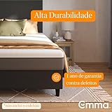 Cama Box Queen Emma Original Cinza (158x198x37cm) “ 1 ano de garantia glide
