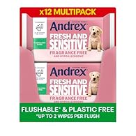 Refreshing Clean: 12 packs with 30 sheets of Andrex Fresh & Sensitive Hygiene Wipes are the perfect toilet wipes to help you freshen up and soothe your skin Suitable for Sensitive Skin: Hypoallergenic and 99 Percent water, these fragrance-free toilet...