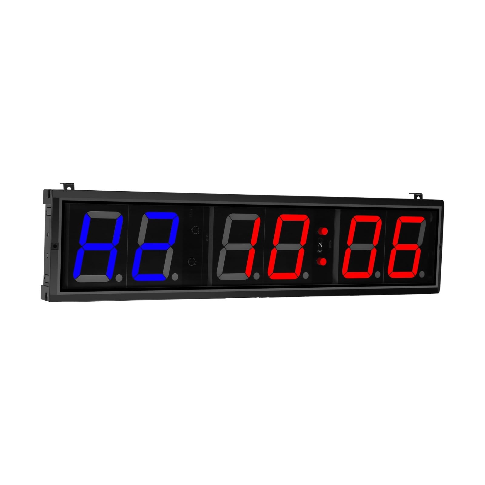 Compte à Rebours, Minuterie de gymnastique à intervalle numérique de 4 pouces, horlo murale LED, chronomètre avec télécommande for un entraînement facile en sécurité, ornements