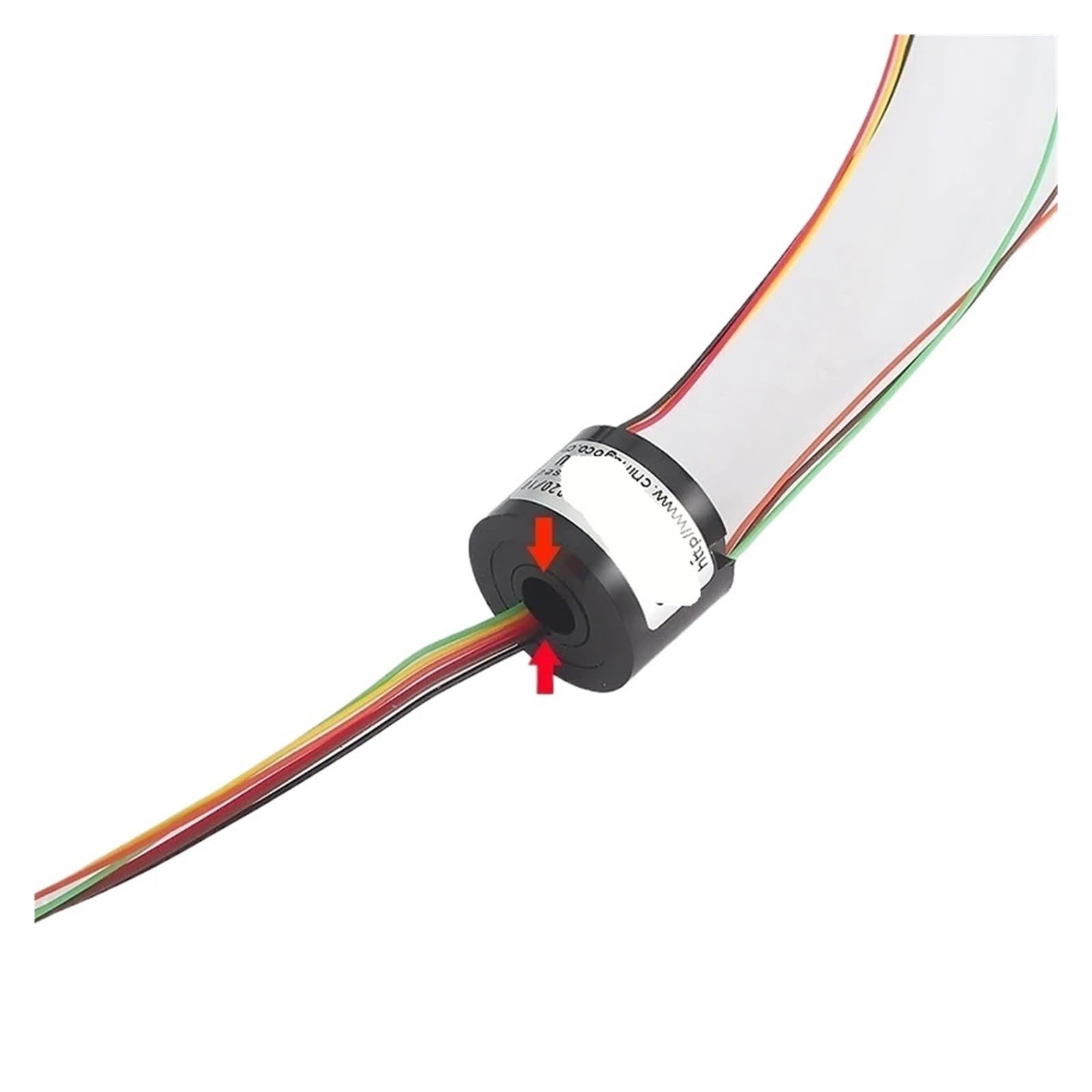 Apertura de 7 mm/5 mm 220 V 2 A 2/4/6 canales SRT007-22-04U/A anillo de lijado de orificio pasante cepillo de anillo conductor eje hueco (SRT007-22-06U)