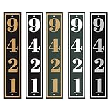 Docvania Custom Aluminum Reflective Address Plaque,Personalized Horizontal Address Sign,Used for House, Door, Street or Mailbox Outside