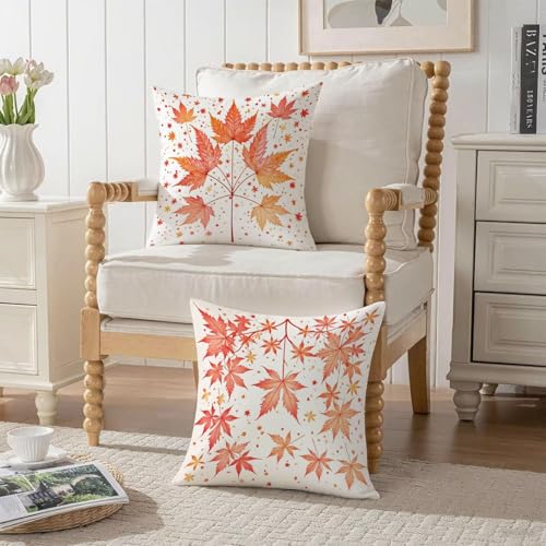Taie oreiller 70x70 housse coussin rouge imperméable velours - 4