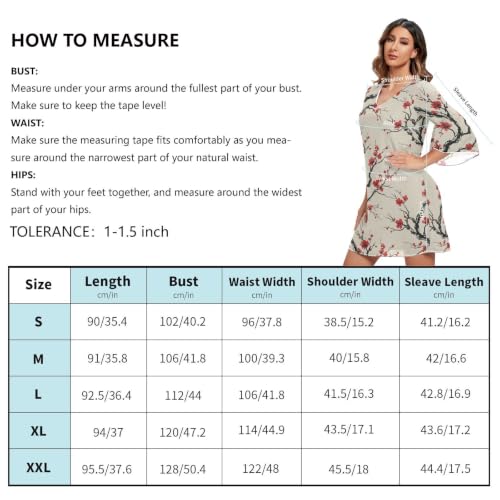 Robe hawaïenne courte col en V chic imprimé floral - 5