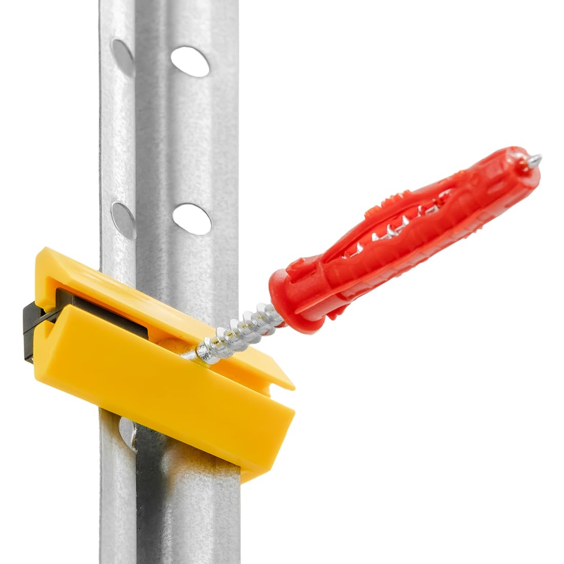 Schnellputzprofil Clips System zur Befestigung von Putzleisten für Bauarbeiten - 200 Stück + Dübel