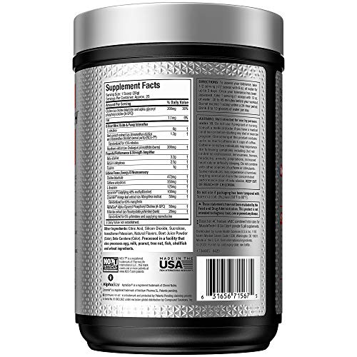 Pre Workout For Men & Women | Muscletech Shatter Elite Pre-Workout | Preworkout Energy Powder | 8 Hr Nitric Oxide Booster + Beta Alanine | Focus + Strength | 350Mg Caffeine | Sour Burst Candy, 25 Serv #TOP5