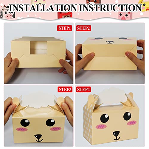 12packfarmanimalpartyfavorboxesfarmthemebirthdaygoodieboxesfarmhouseanimalsgiftcandybagsbarnyardtreatboxesforkidsgirlsbabyshowerpartydecorationssupplies Urban Country Home Decor 12 pack farm animal party favor boxes farm theme birthday goodie boxes farmhouse animals gift candy bags barnyard treat boxes for kids girls baby shower party decorations supplies urban country home decor