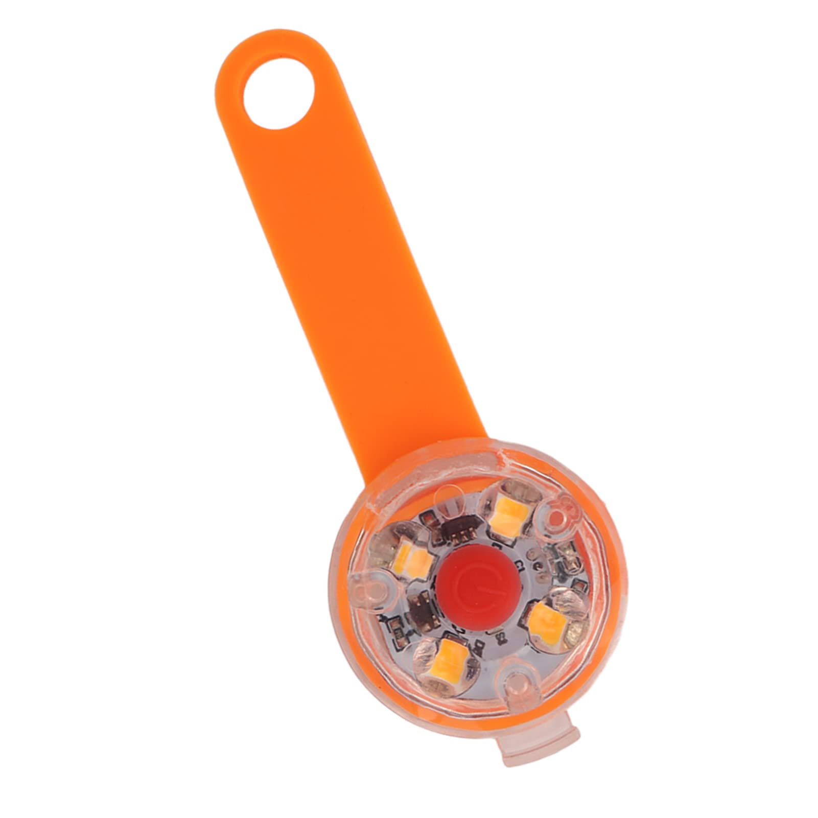 Luce a LED per cani, ricaricabile tramite USB, impermeabile IPX7, con 3 modalità di illuminazione, per collare, borsa, bici e animali domestici. (Arancia)