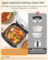 Airfryer Zubehör Set mit 4 Silikonmagneten – verhindert, dass Backpapier – Ansicht 5