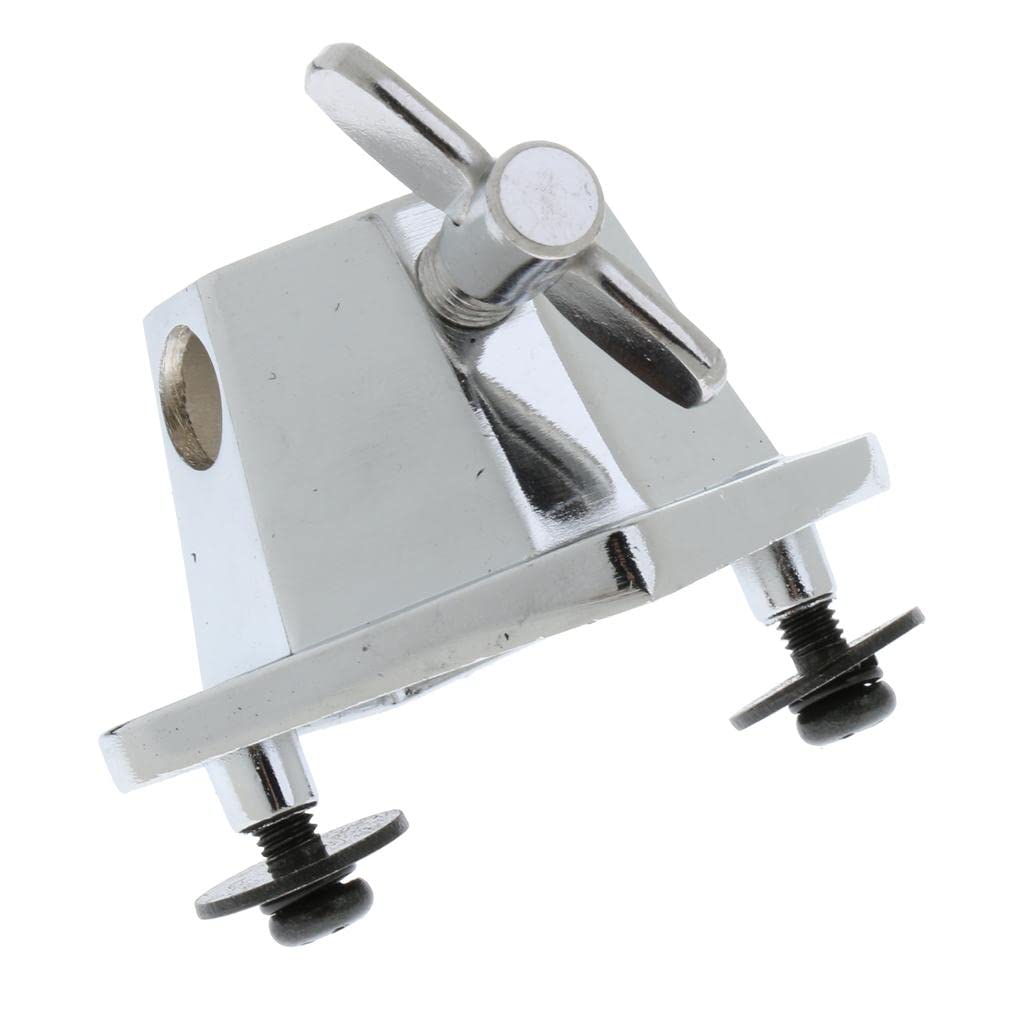 3 Piezas Chrome Floor Tom Drum Leg Bracket Musical Rack Parts Supplies 7x5cm