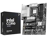 MICRO CENTER CPU Motherboard Combo - Ultra 7 265K Desktop Processor 20 cores up to 5.5 GHz with Pro Z890-S WiFi lga 1851 Motherboard