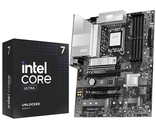 MICRO CENTER CPU�}�U�[�{�[�h�R���{ - Ultra 7 265K �f�X�N�g�b�v�v���Z�b�T�[ 20�R�A �ő�5.5GHz Pro Z890-S WiFi lga 1851�}�U�[�{�[�h�t��