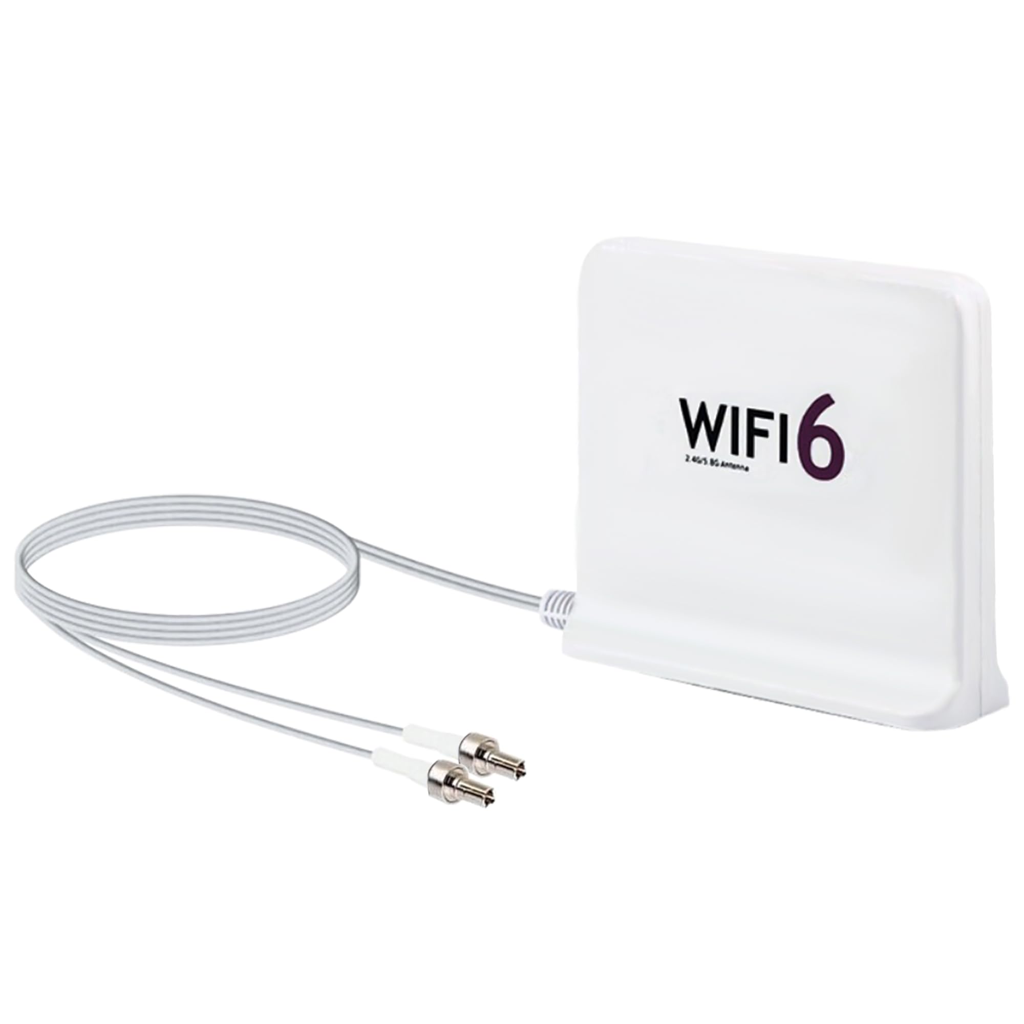 Tri-Band WiFi Antenna with 12dBi Gain and TS9 Connector – Signal Booster for 2.4GHz, 5GHz, and 5.8GHz – 1.8m (6ft) Extension Cable with Magnetic Base – Compatible with Nighthawk M6 and Other Routers