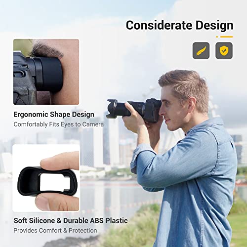 KIWIFOTOS Camera Extended Eyecup Eyepiece Compatible with Canon EOS R8 RP Camera, RP R8 Viewfinder Protector Accessory - Image 4