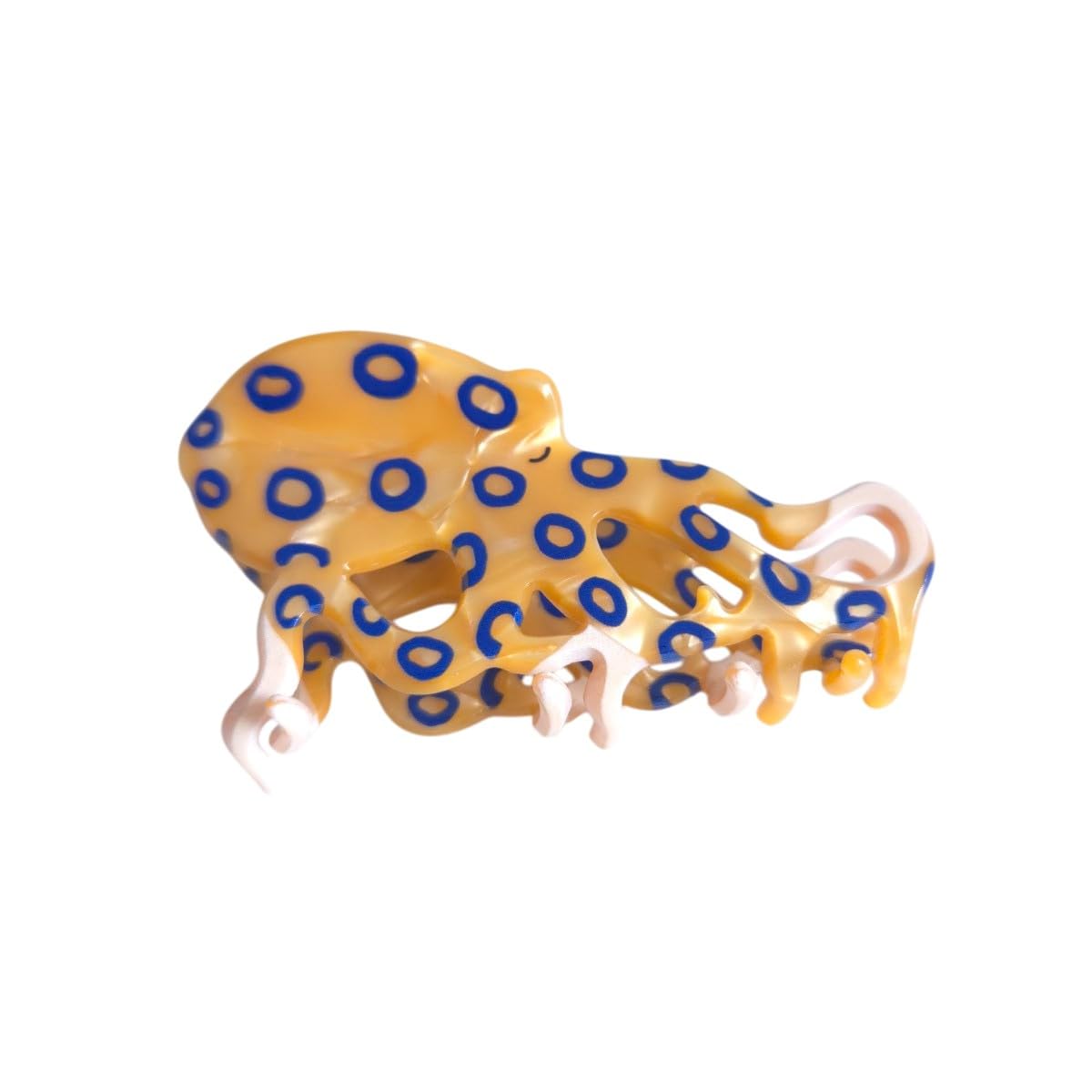 Cute Blue-Ringed Octopus 2.95inch Small Hair Clip,Funny Acetate Claw Clips for Women - Image 7
