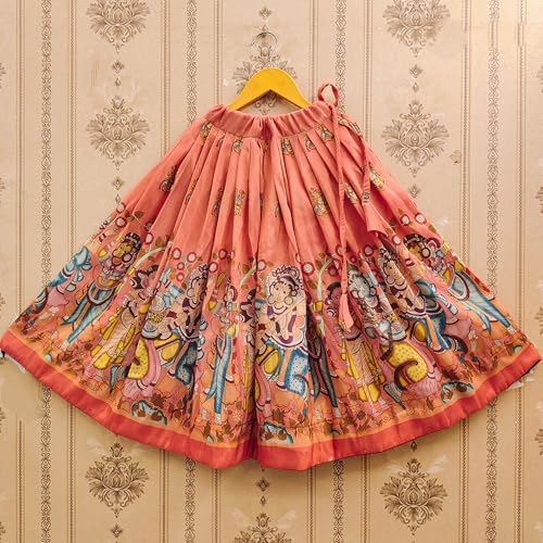 Image of Girls Simar Soft Silk New Traditional Printed Readymade Lehenga Choli -Ethnic Wear Wedding Outfits (Suitable For Girls 2 To 8 Year)