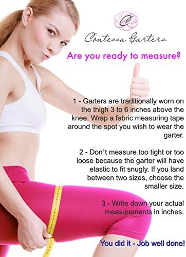 Miniatura 9 de Liga de boda para novias personalizada para novias ligas de novia sin cordones