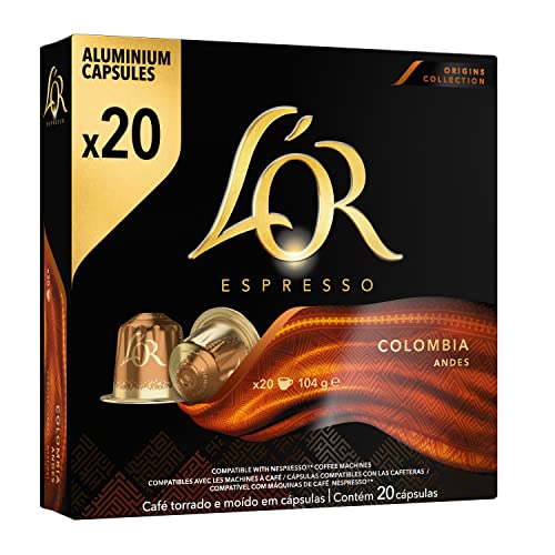 L'OR Espresso Café Cápsulas Colombia - 20 Cápsulas Compatibles Nespresso